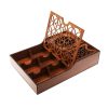 Houten Theedoos met Verwarmer – Elegant Tabasom model