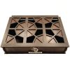 Tarane Houten Thee-Opbergbox met Decoratieve Vakken
