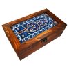 Boom-Motief Houten Thee-Organizer Doos – Artistiek ontwerp