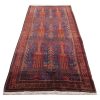 Vintage Perzisch Baluchistan Loper (Geometrisch Patroon) - Rode Wol