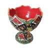 Rode Emaille Haft-sin Set voor Nowruz (Minakari)