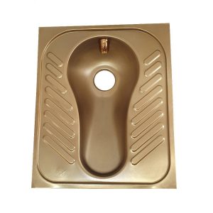Gouden Roestvrijstalen Hurktoilet – Luxe Hurkpan