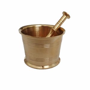 Messing Vijzel & Stamper Set Traditionele Perzische Stijl Irsa