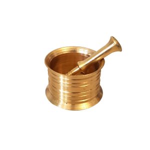 Messing Vijzel & Stamper Set Traditionele Perzische Stijl Mehrara I
