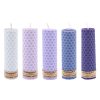 Set van 5 Bijenwas Pilarenkaarsen – Blauw (Set van 2)