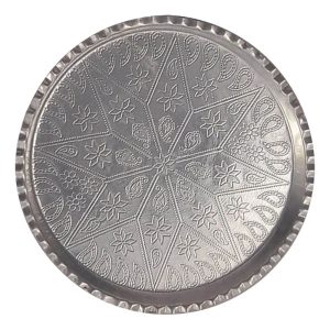 Perzische Koperen Serving Tray Traditioneel Handgehamerd Maah