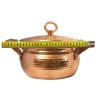 Iraanse Koperen Kookpan – Luxe gehamerd design, model Rosegold