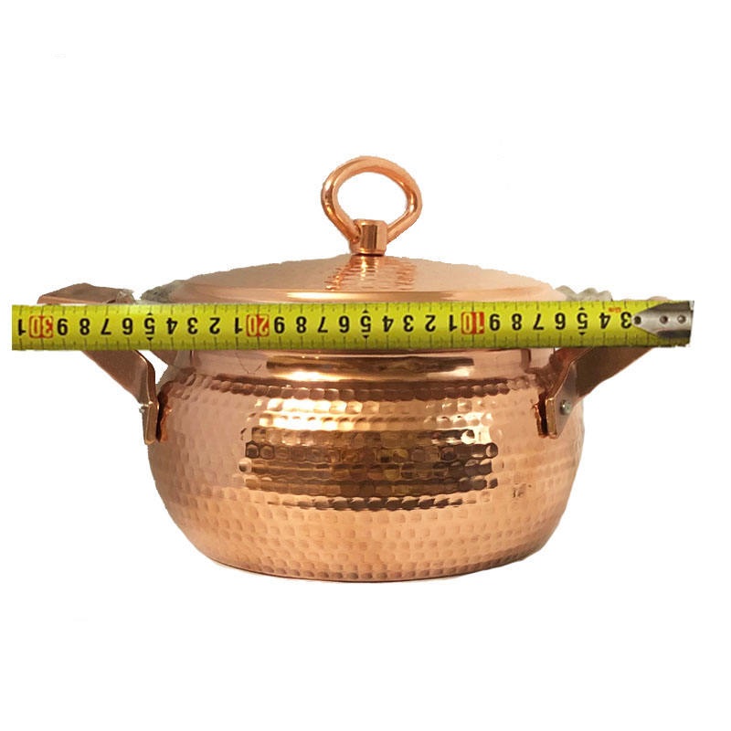 Iraanse Koperen Kookpan – Luxe gehamerd design, model Rosegold