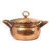 Iraanse Koperen Kookpan – Luxe gehamerd design, model Rosegold