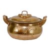 Iraanse Koperen Kookpan – Luxe gehamerd design, model Rosegold II