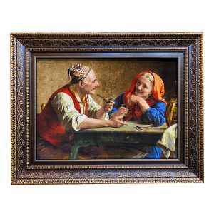 Handgeknoopte Perzische Picturale Vloerkleed uit Tabriz – Ouders
