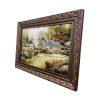 Handgeknoopte Perzische Picturale Tapis uit Tabriz Afbeeldend Baran