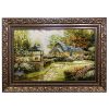 Handgeknoopte Perzische Picturale Tapis uit Tabriz Afbeeldend Baran