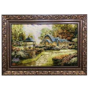 Handgeknoopte Perzische Picturale Tapis uit Tabriz Afbeeldend Baran