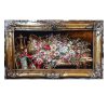 Handgeknoopte Perzische Picturale Tapis uit Tabriz Afbeeldend Goldan Bloemen
