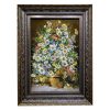 Handgeknoopte Perzische Picturale Tapis uit Tabriz Afbeeldend Bloemen