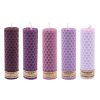 Set van 5 Bijenwas Pilarenkaarsen Banafsheh – Paars (Set van 2)