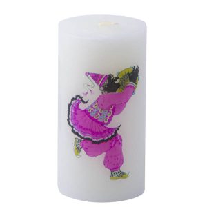 Kaars met Haji Firouz Beeld – Ideaal voor Nowruz Instelling (2x)