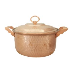 Iraanse Koperen Kookpan – Klassieke oosterse stijl (gehamerd), model Tabaan II
