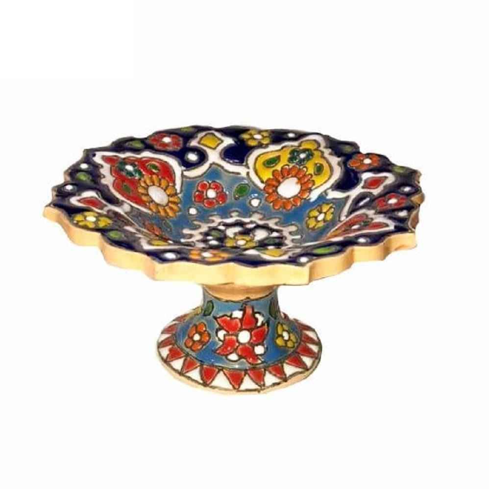 Emaille Aardewerk Haft-sin Set voor Nowruz (Minakari)