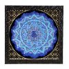 Decoratieve Koperen Schotel Handgeschilderd met Perzisch Minakari Emaille Blauw