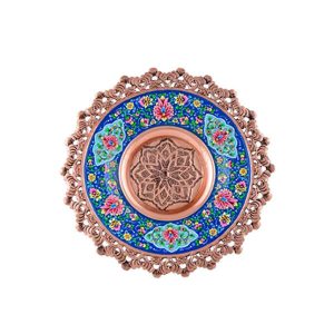 Perzische Minakari Emaille Wandklok Messi