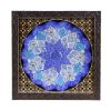 Decoratieve Koperen Schotel Handgeschilderd met Perzisch Minakari Emaille Parel