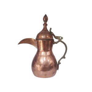 Koperen Dallah Koffiepot voor het Zetten van Qahwa & Arabische Koffie – Ahmadi