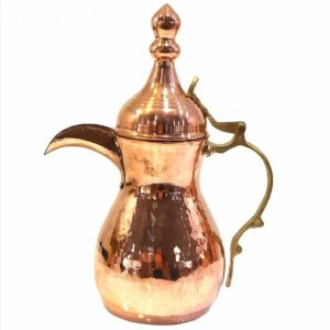 Koperen Dallah Koffiepot voor het Zetten van Qahwa & Arabische Koffie – Hivana