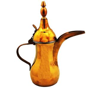 Koperen Dallah Koffiepot voor het Zetten van Qahwa & Arabische Koffie – Jahani
