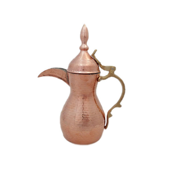Elegante Koperen Dallah Koffiepot voor Arabische Koffie – Model Kiani