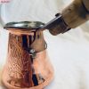 Traditionele Koperen Ibrik - Gehamerde Turkse Koffiemaker, Taban Model