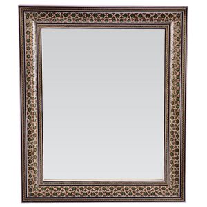 Perzische Houten Spiegel – Khatamkari Model Gohari