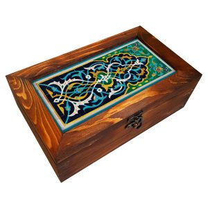 Houten Doos in Choobi-stijl – Thee Organizer