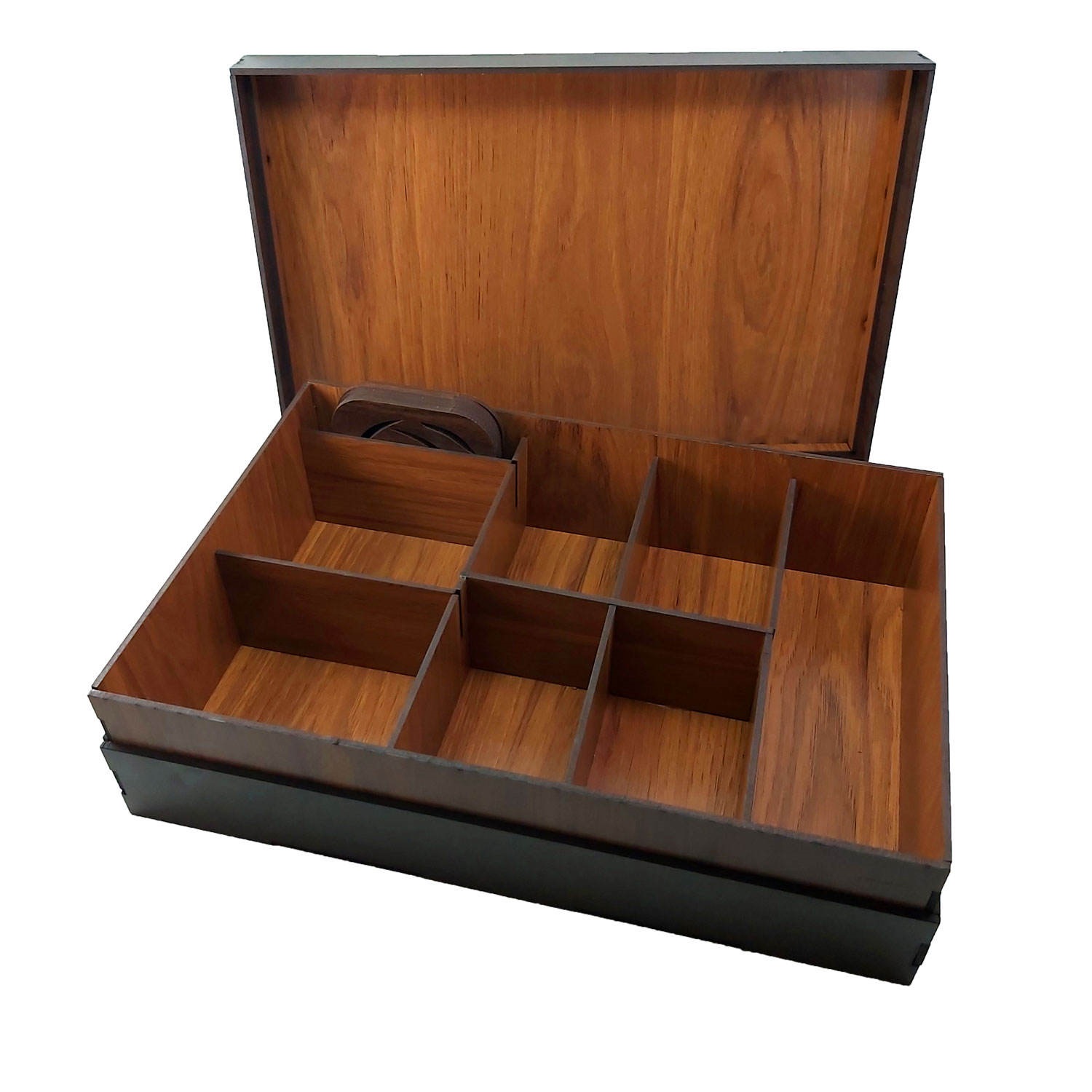 Hert Design Houten Thee-Organizer Doos – Box met laden