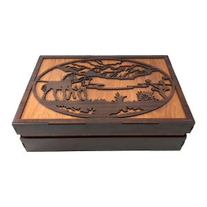 Houten Organizer Paard Thema – Thee & Noten