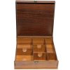 Liefdes-Editie Houten Thee- & Snack-Organizer Doos met Vakken