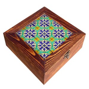 Mahtab Organizer voor Theezakjes en Snacks – Houten Compartimenten