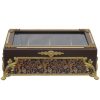 Houten Theedoos met Gouden Accenten – Organizer met sleuven