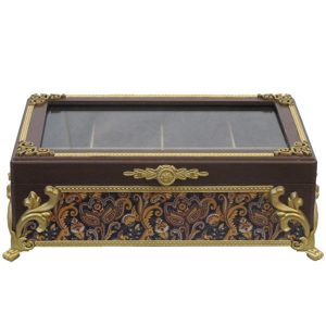 Gouden Accent Thee Opslagdoos – Organizer met Slots