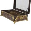 Houten Theedoos met Gouden Accenten – Organizer met sleuven