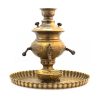 Perzische koperen samovar decoratieve houtskool theemaker Floral Motifs 2-Liter