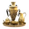 Perzische koperen samovar decoratieve houtskool theemaker Floral Motifs 4-Liter