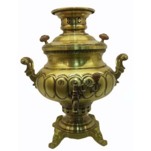 Perzische koperen samovar decoratieve houtskool theemaker 6-Liter