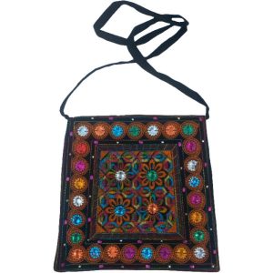 Ethnische Geborduurde Crossbody Tas Balochi Karen Design
