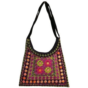 Etnische Suède Boho Schoudertas – Model Karimi