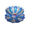 Decoratieve koperen kom & bord handbeschilderd met Perzisch Minakari-emaille Blossom