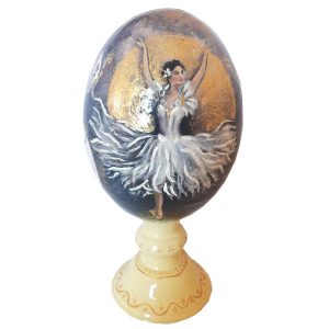 Perzisch Decoratief Handgeschilderd Struisvogelei – Ballerina