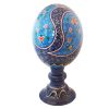 Perzisch Decoratief Handgeschilderd Struisvogelei – Marineblauw