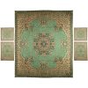Perzisch Beddengoed Set – Oosterse Stijl Dubbel Formaat met Termeh Stof – Groen Negin